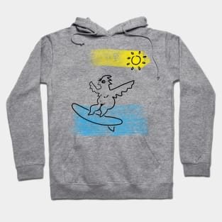 chicken surfer Hoodie